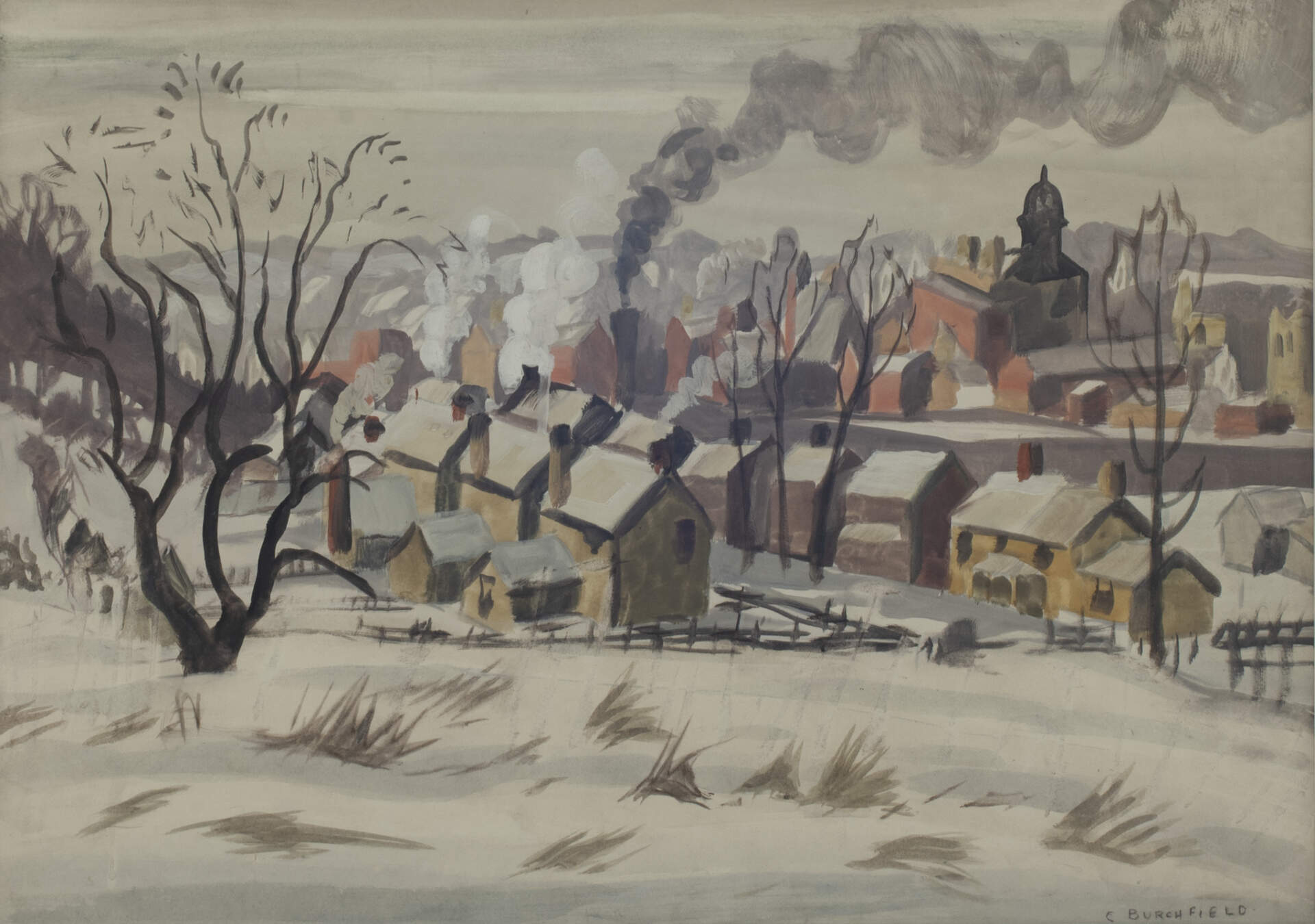Winter Landscape with Houses