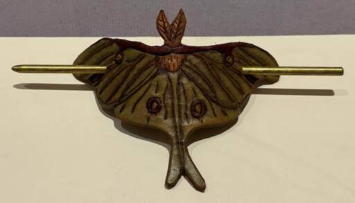 Luna Moth Hair Ornament