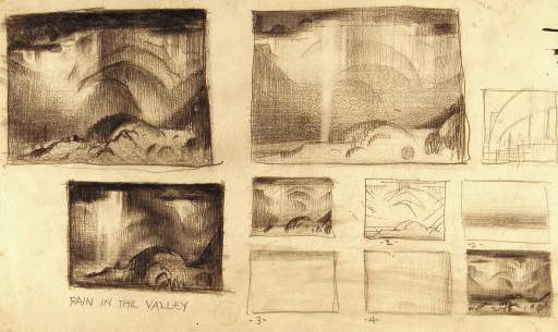 Sketches for "Rain in the Valley"
