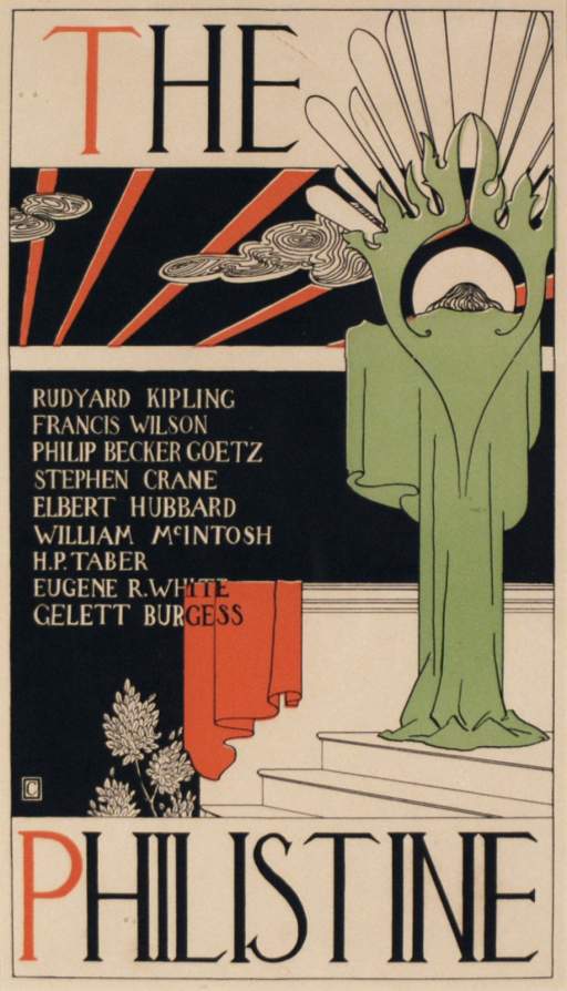 Advertising Poster for The Philistine Magazine in Roycroft Frame