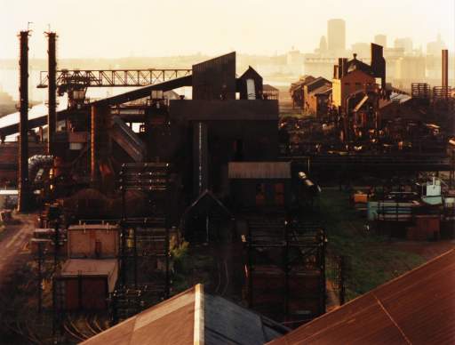 Sintering Plant and Crusher Building with City of Buffalo