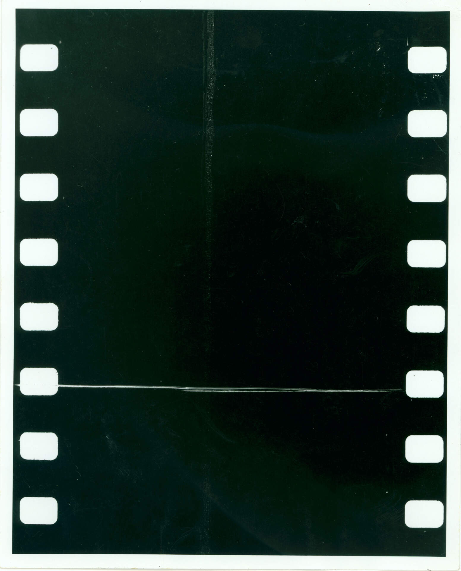 Untitled (black and white photograph of flim fragment)