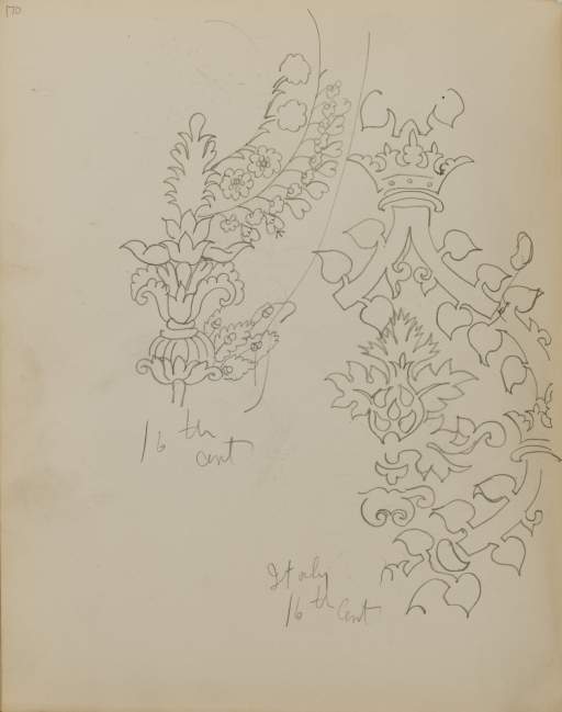 Untitled (plant and filagree pattern)