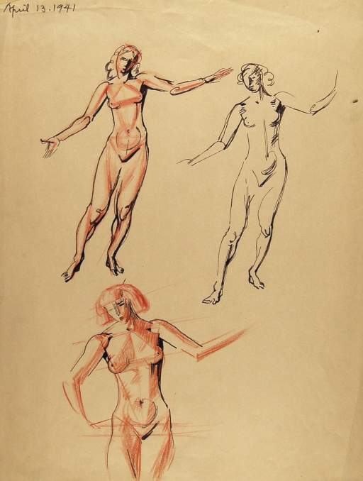 Sketches of Female Figures