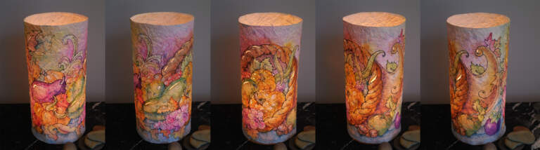 Watercolor and Light: Cornucopia Lanterns