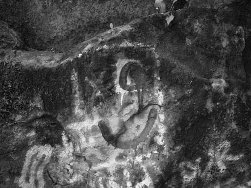 Graffiti Rock at Akron Falls, New York