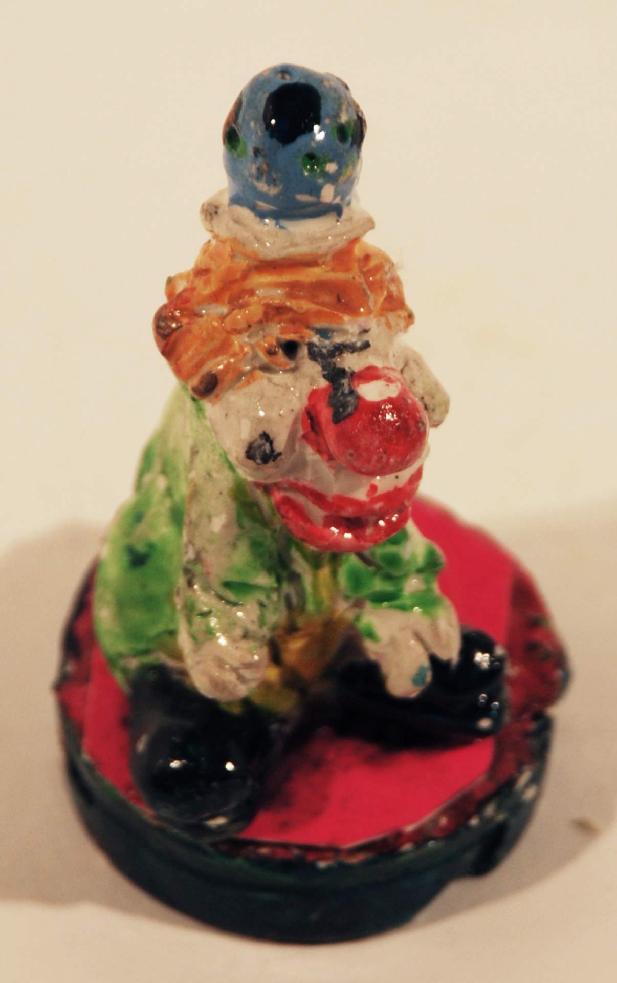 Untitled [Clown on pink base]