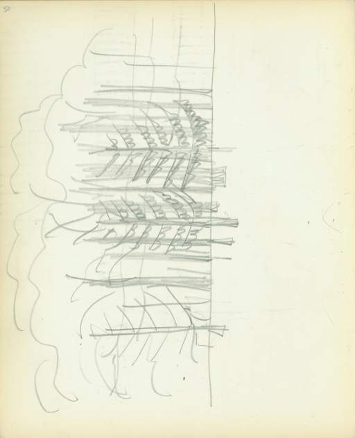 Untitled (tree and landscape sketch)