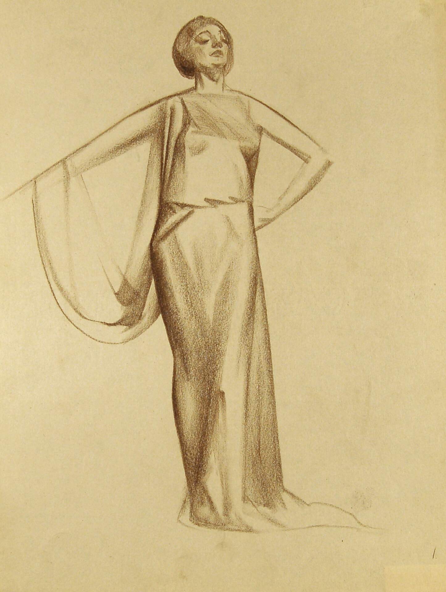 Draped Standing Female