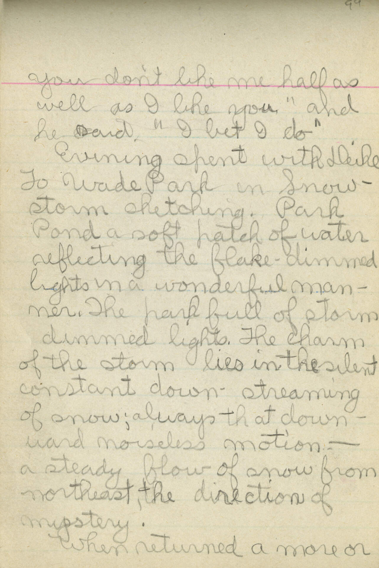 Untitled (Journal Page 99)