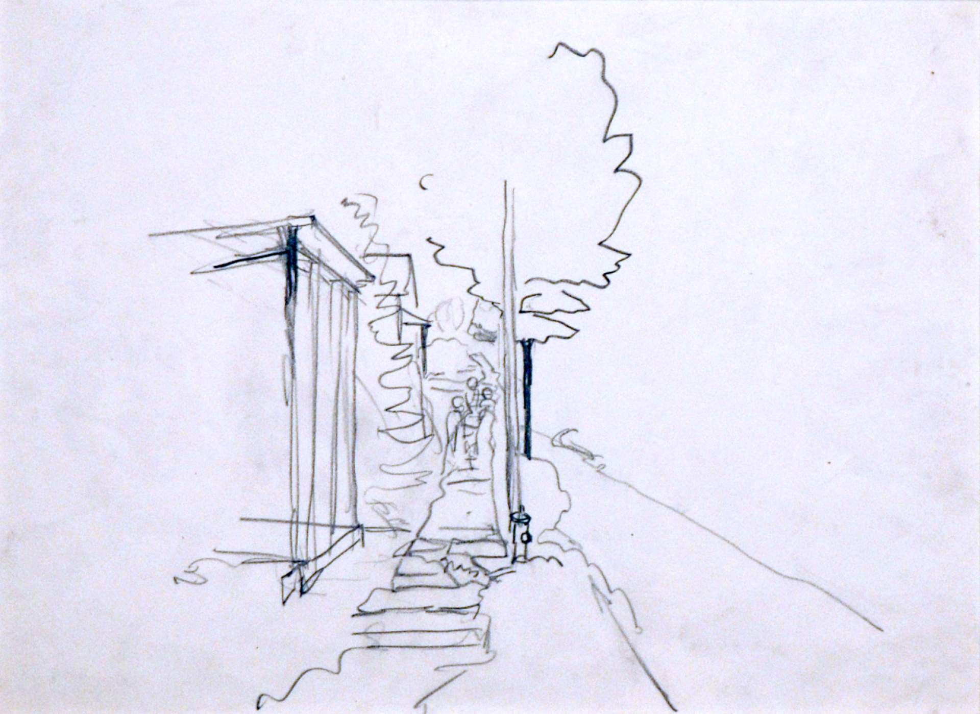 Sketch for Country Street in the Hills