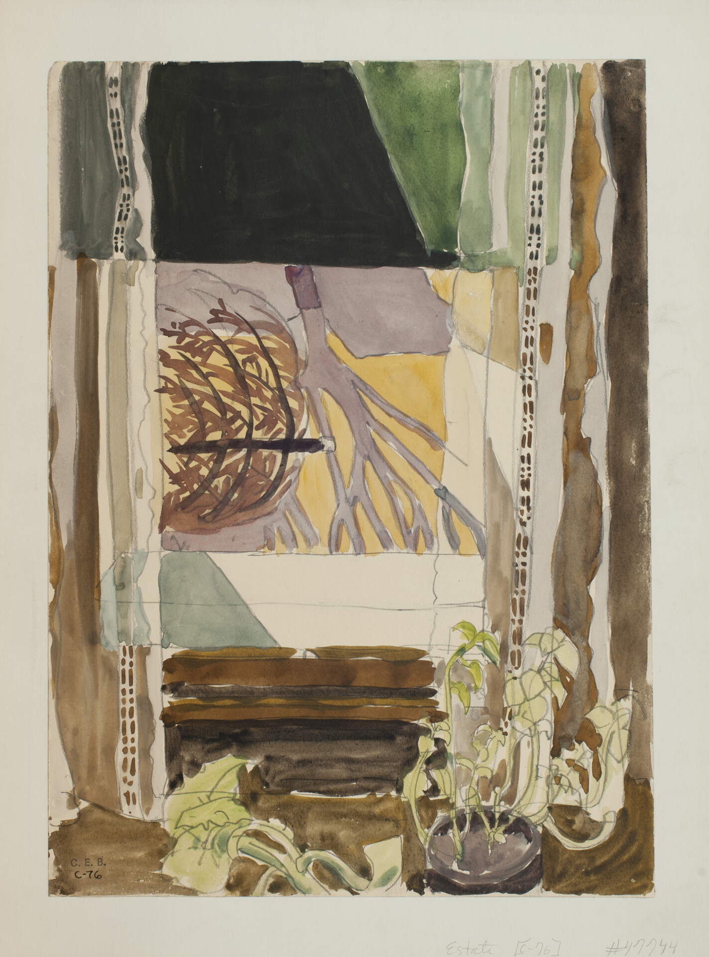 Untitled (Window with Plants)