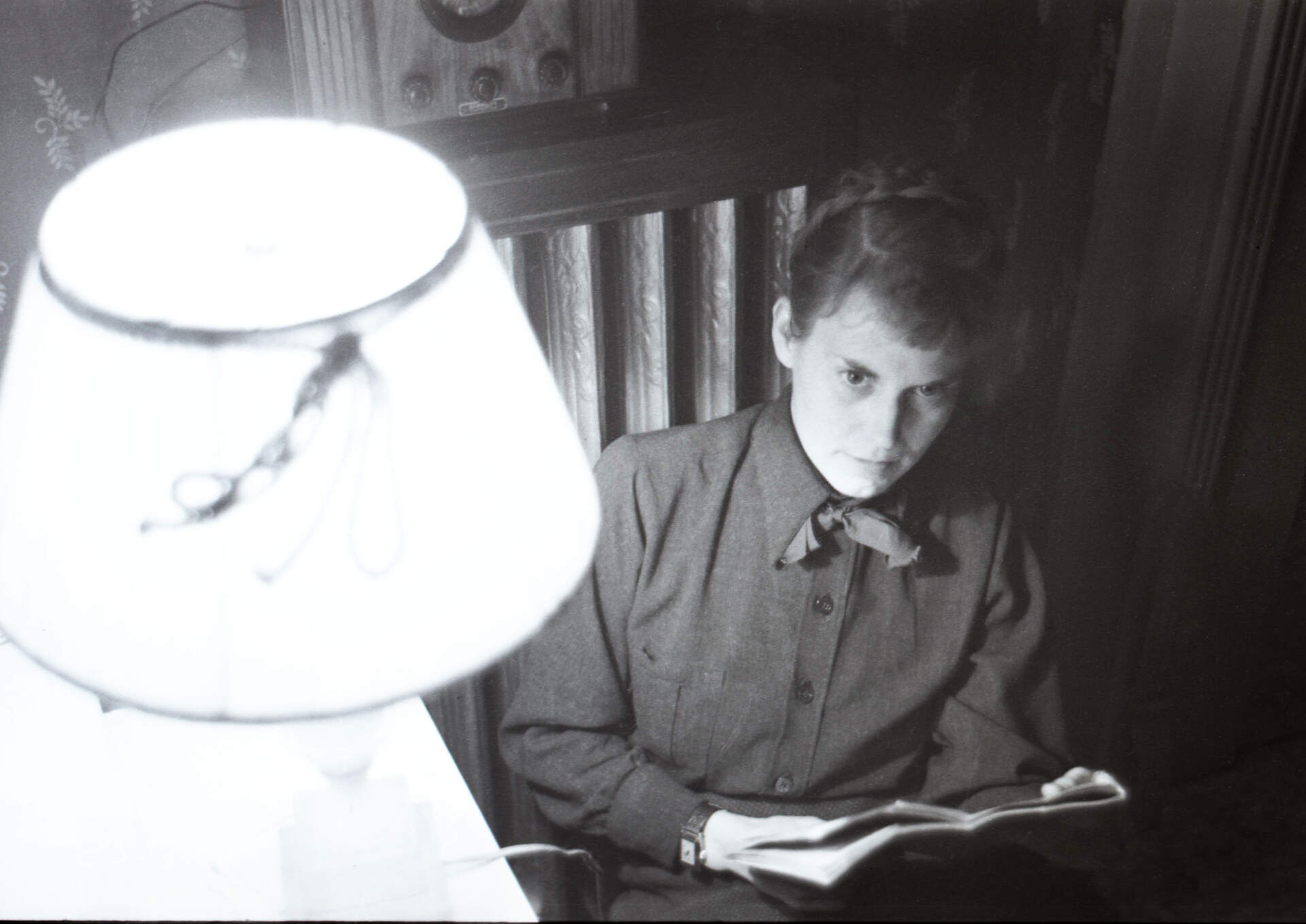 Untitled photographic negative (Philip and Virginia in the evening)
