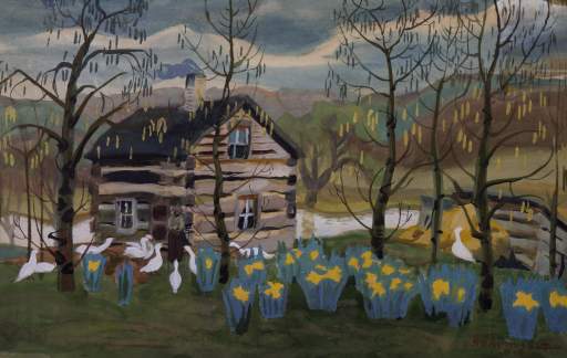 Daffodils (Log Cabin in Spring, Daffodils and Log Cabin in Spring)