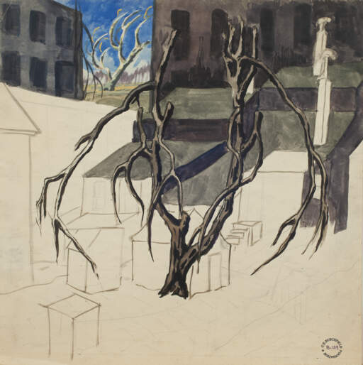 Old Trees and Houses