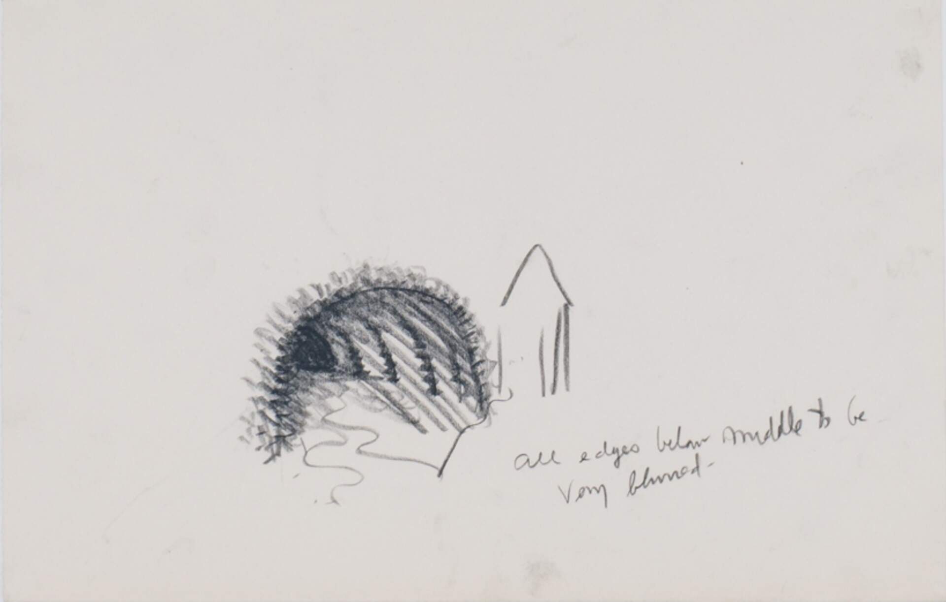 Untitled (Sketch for Robin Song at Dusk #17)
