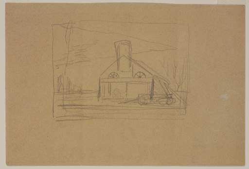 Preliminary Sketch No. 2 for Country Blacksmith’s Shop