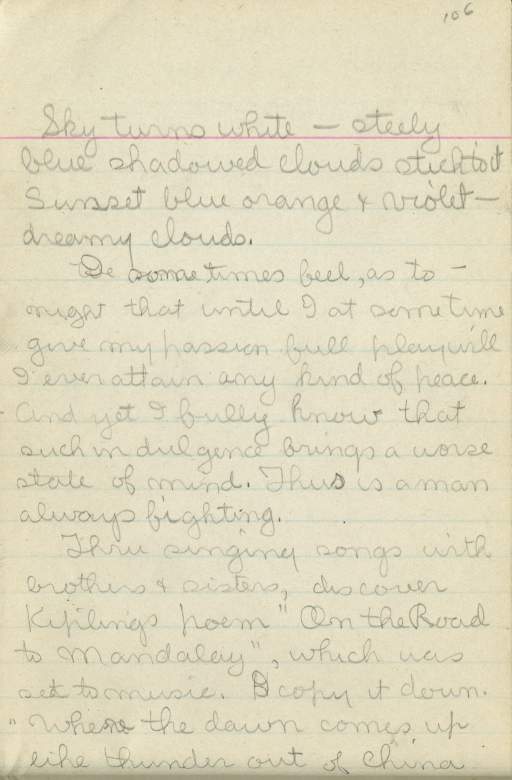 Untitled (Journal Page), Pg 106