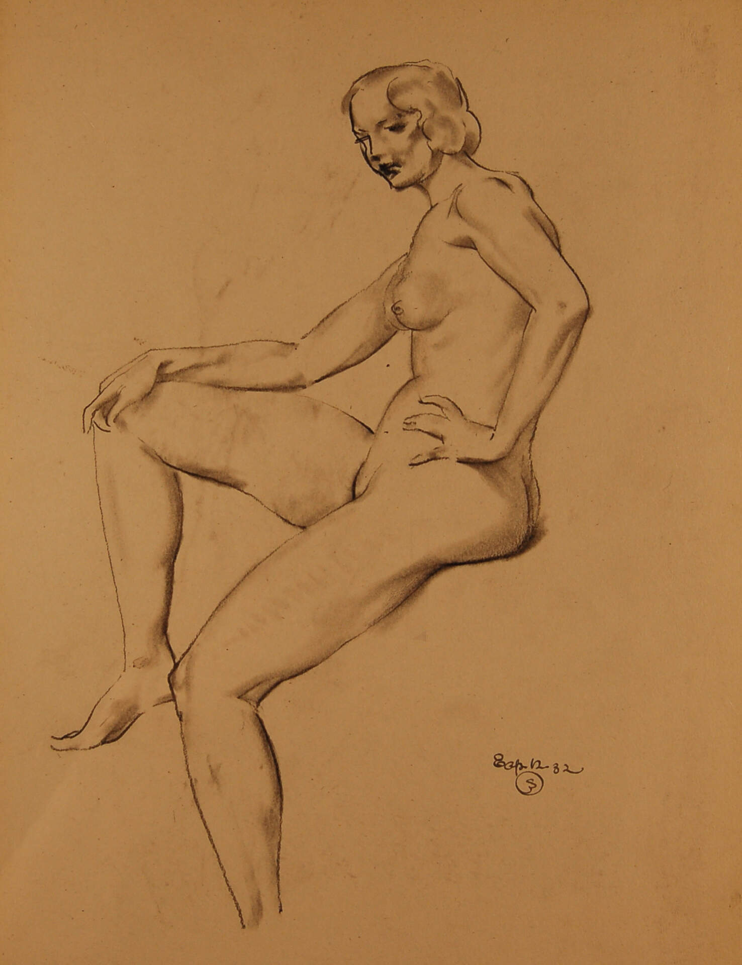 Seated Female Nude