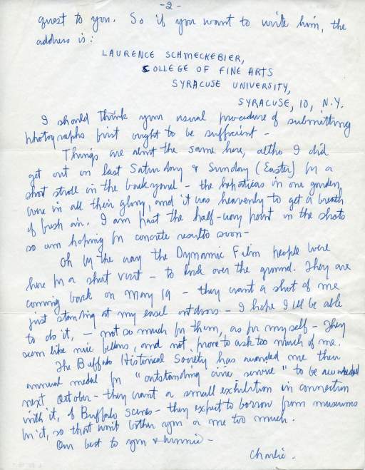 Letter to John Clancy (Pg. 2)
