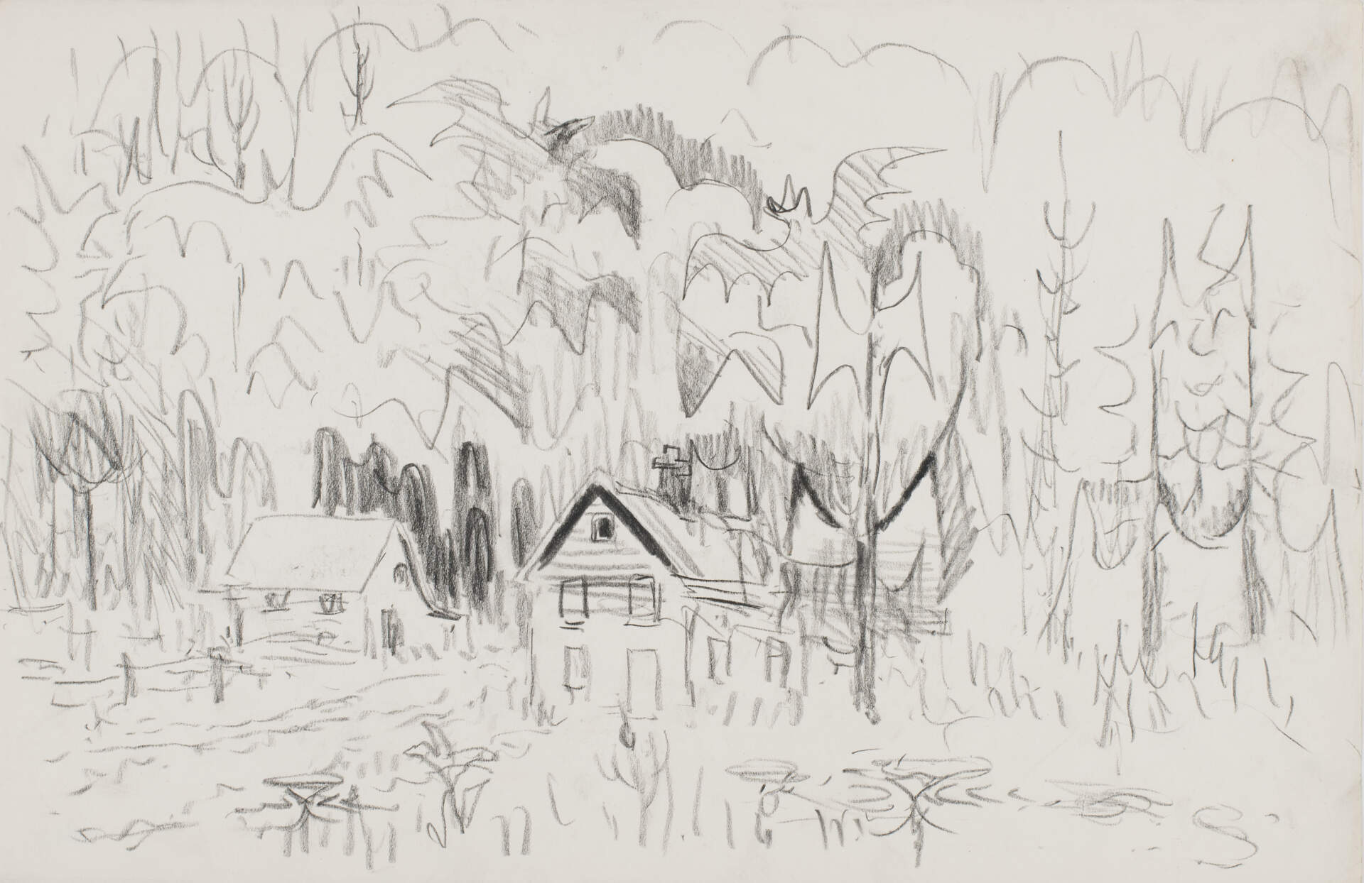 Study for Bats at Twilight