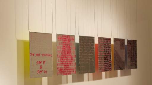 Reflective Translation (red letter)- A letter from Sol Lewitt to Eva Hesse