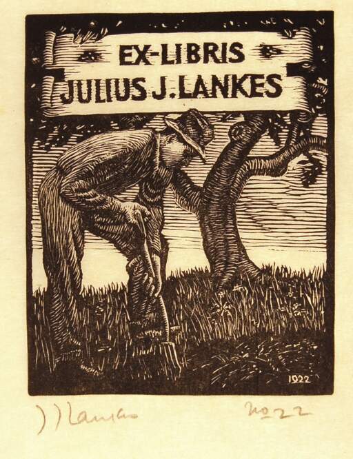 Julius J, Lankes Bookplate