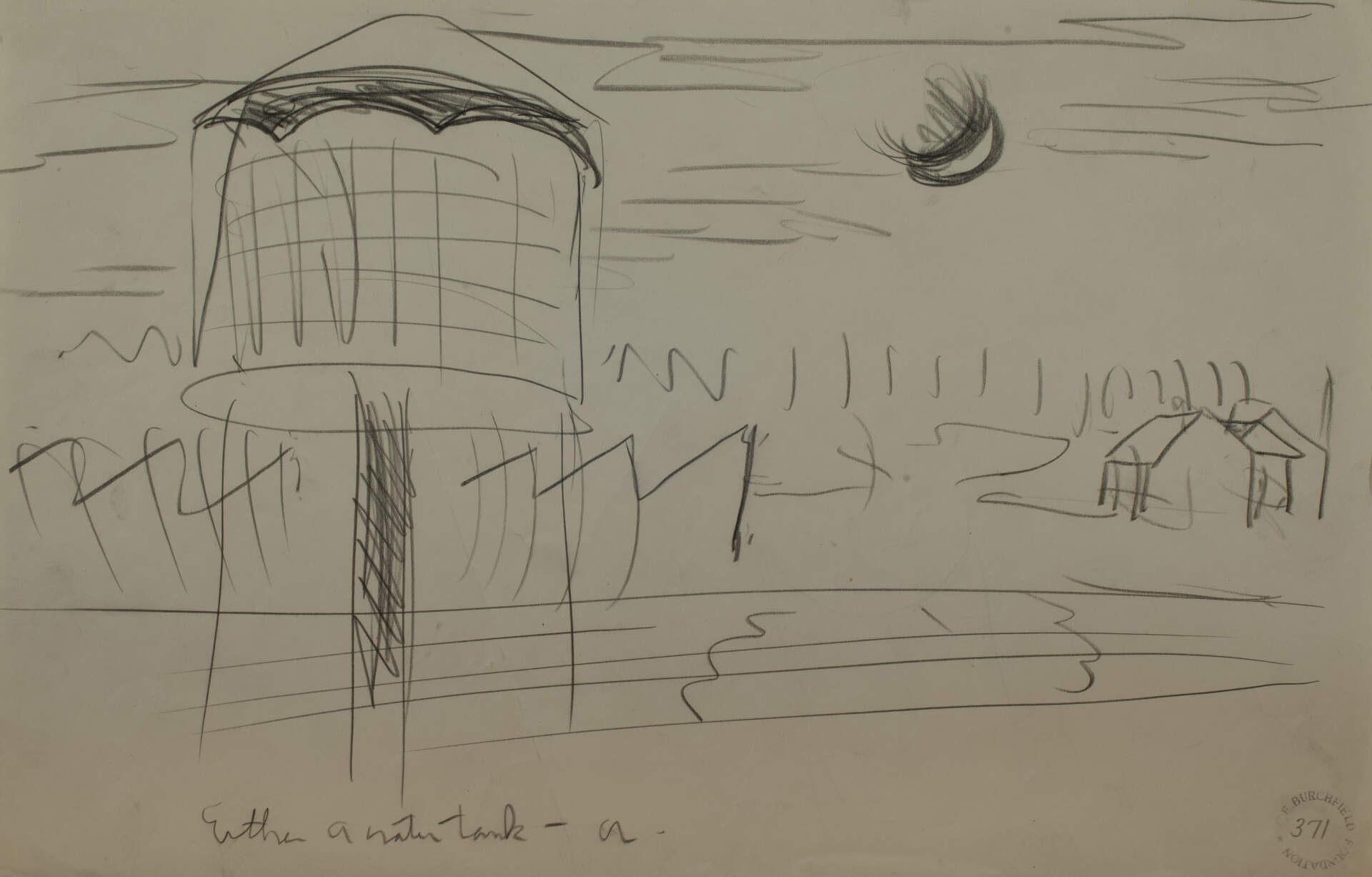 Water Tank and Moon