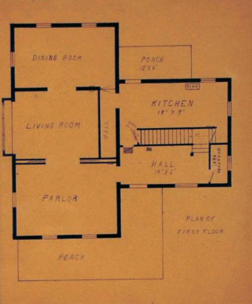 Plan of Second House, First Floor