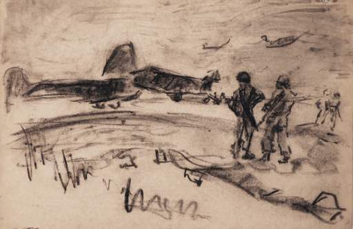 Untitled [airport and soldiers]