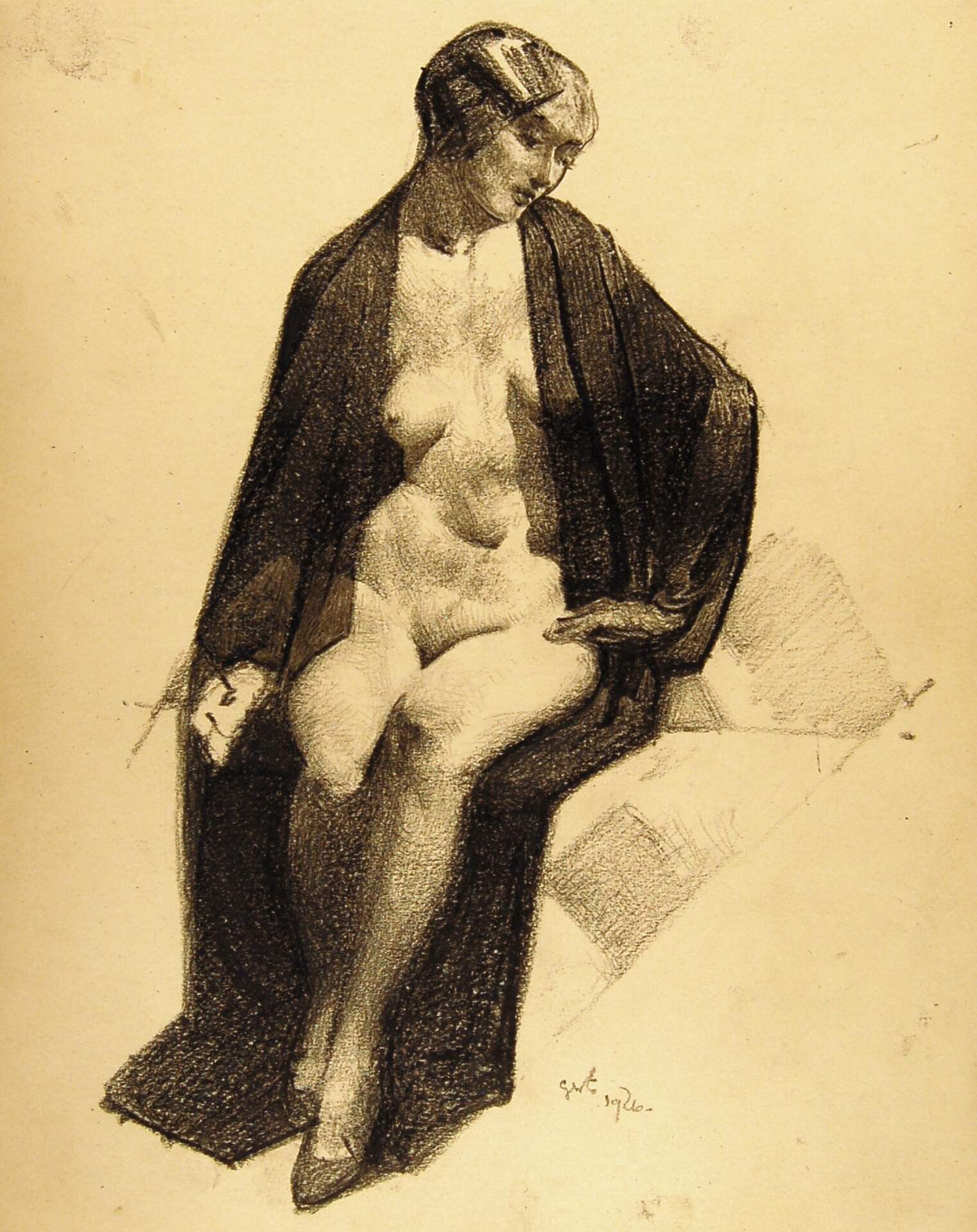 Nude with Drape