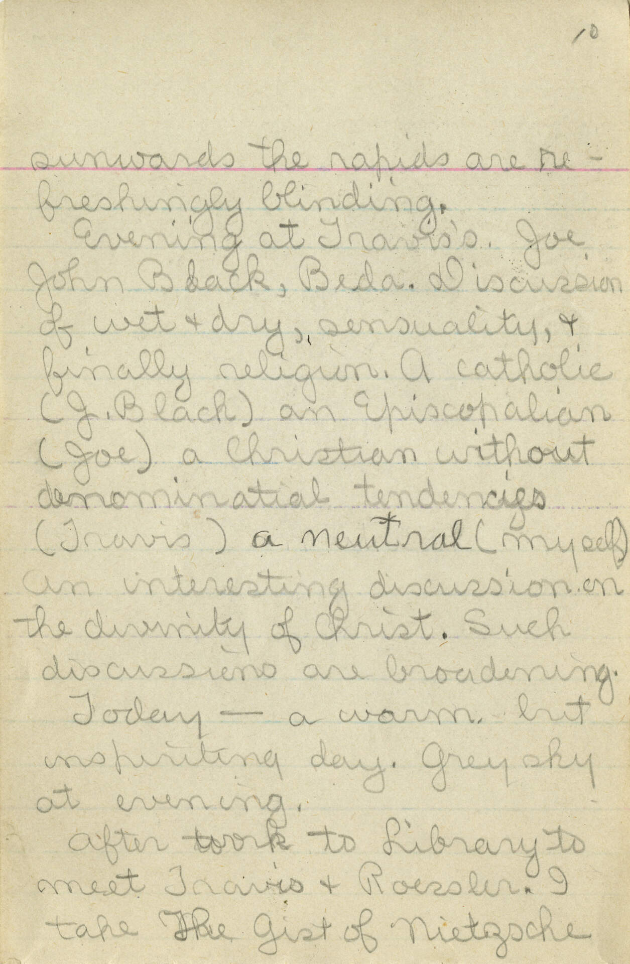 Untitled (Journal Page 10)