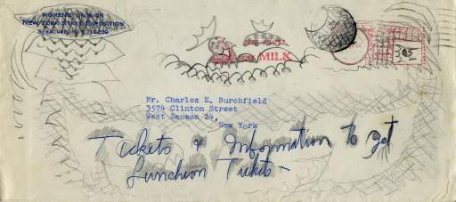 Doodles on envelope