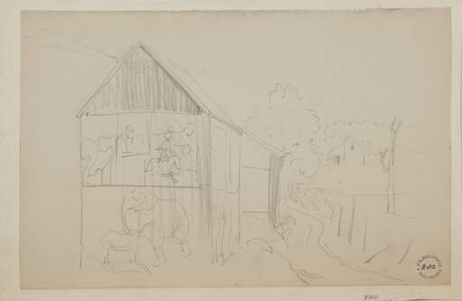 Barn with Circus Poster