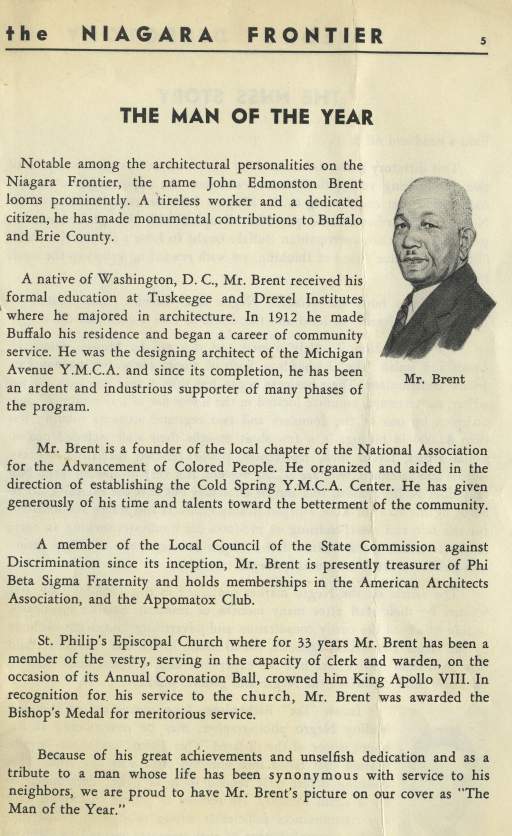 Page from The Negro Directory of the Niagara Frontier