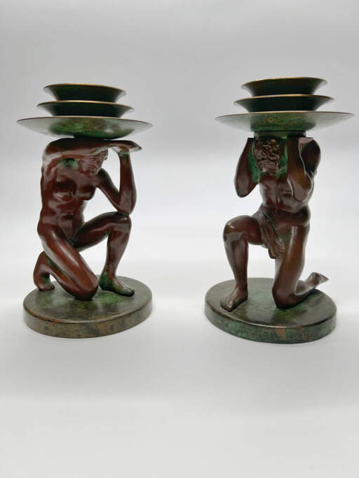 Burdened Bearers Candlesticks