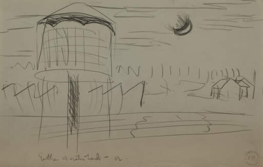 Water Tank and Moon
