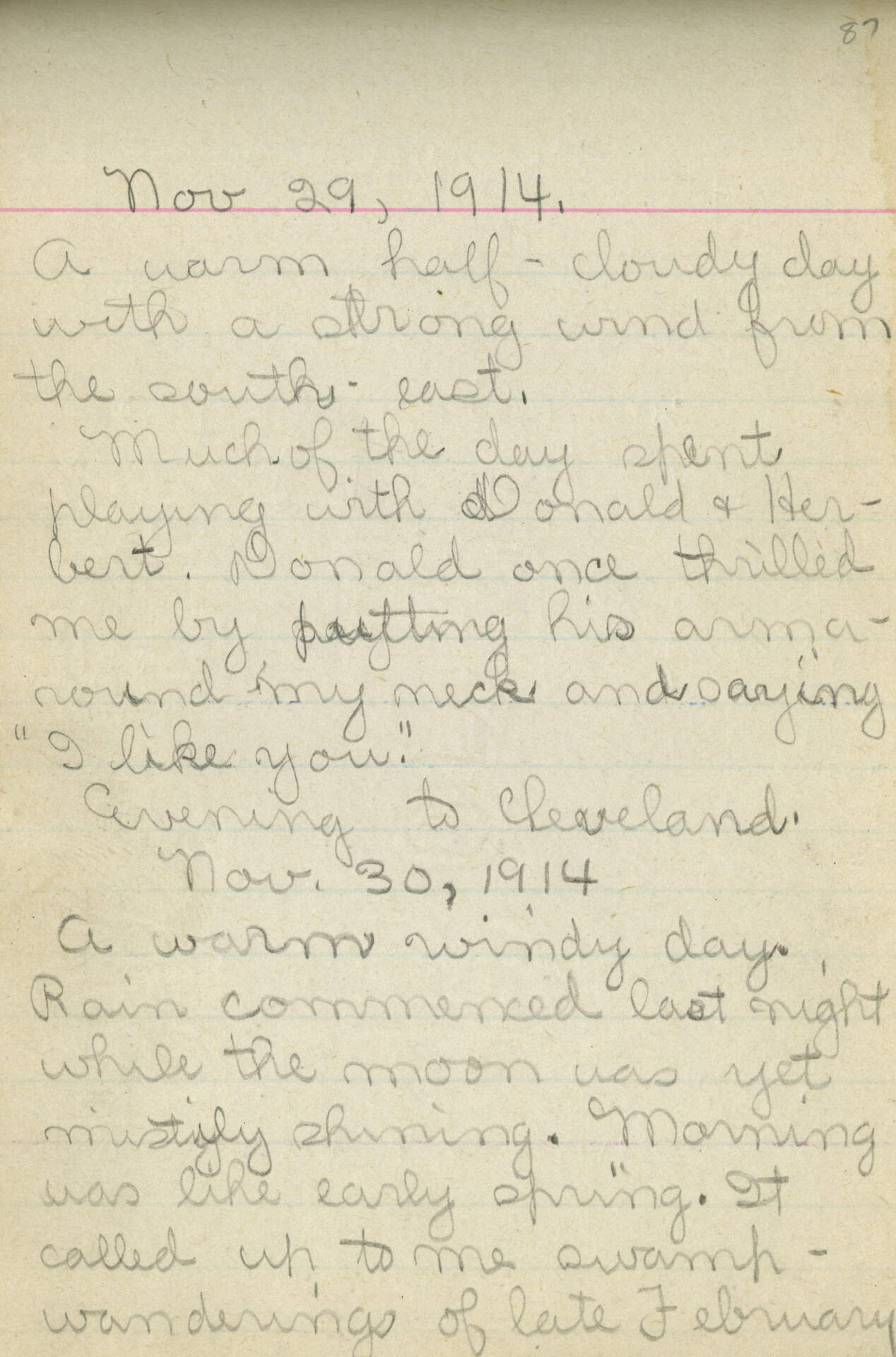 Untitled (Journal Page 87)