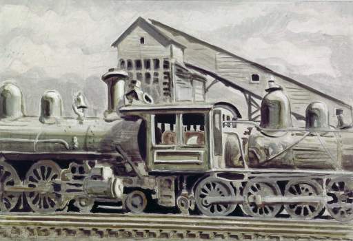 Scrapped Locomotive [R.R. Yards at Wellsville, Ohio]