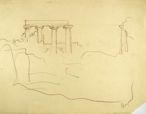 Sketch of Temple Ruin