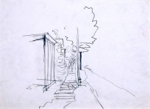 Sketch for Country Street in the Hills