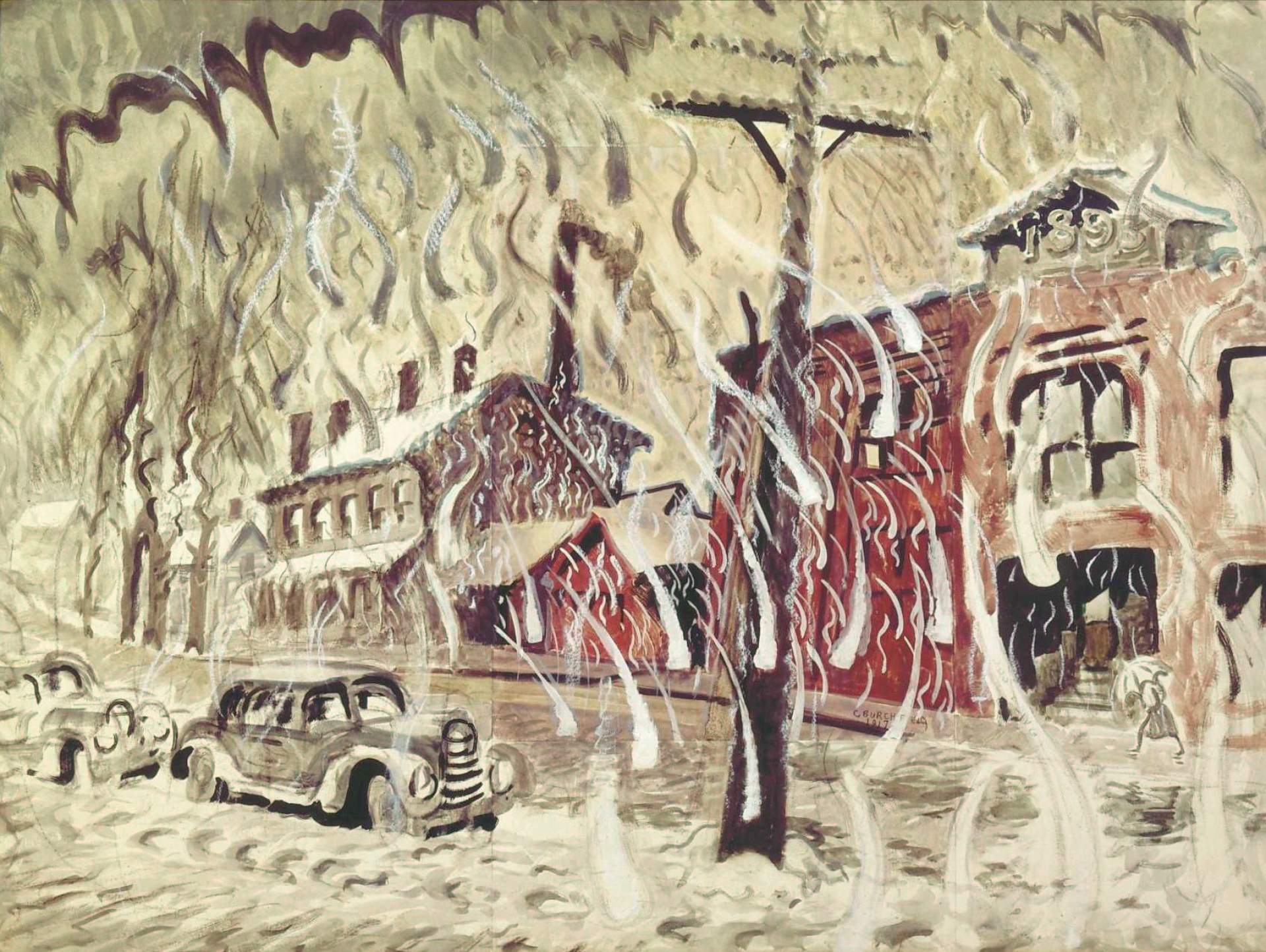 Main Street, Salem—Winter Day
