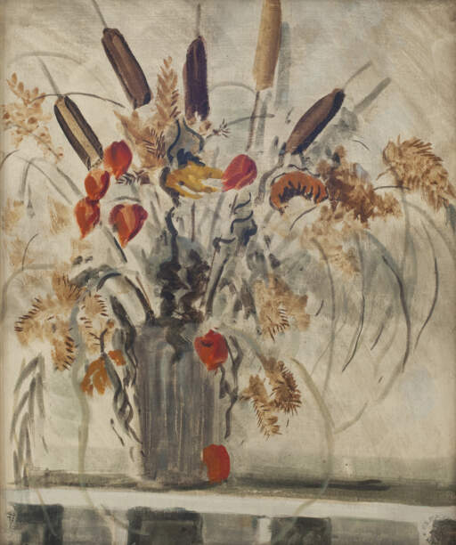 Still Life with Cattails