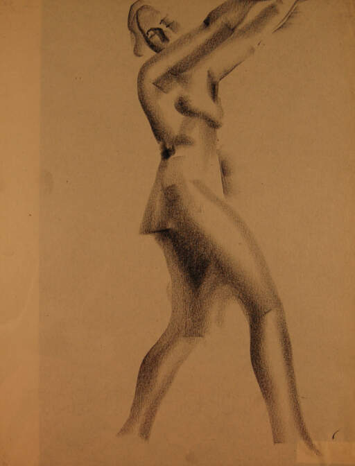 Striding Female Nude