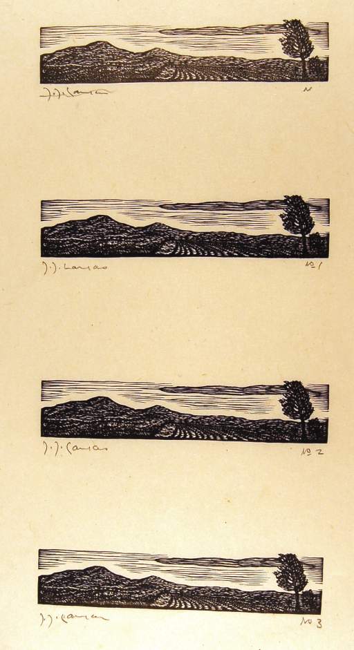 Tree and Hills [4 prints]