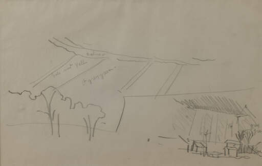 Untitled (Cloud Rays, Buildings, Light Grey)