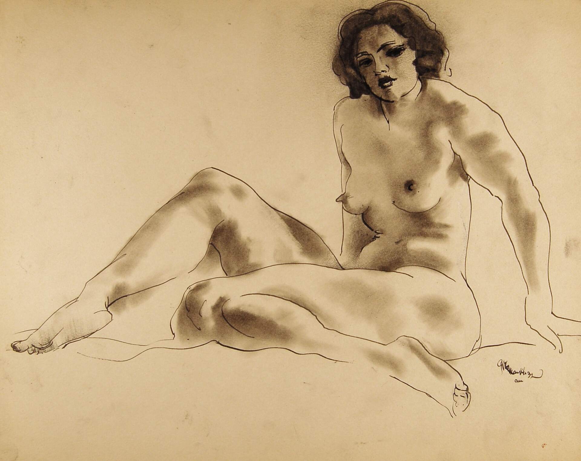 Seated Female Nude