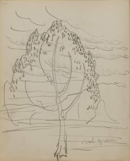 Untitled (landscape with tree)