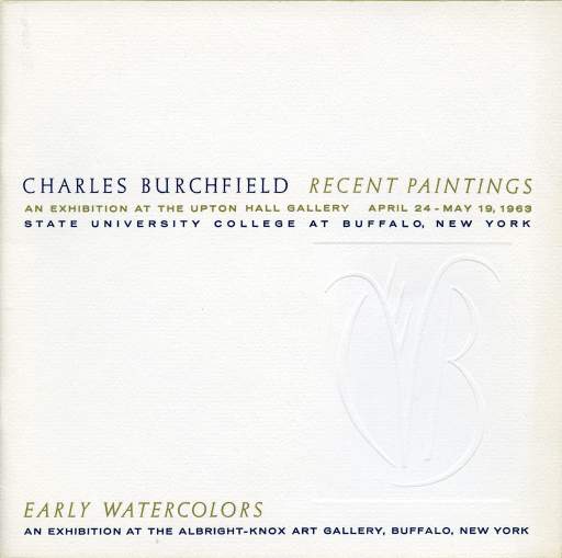 Charles E. Burchfield Recent Paintings