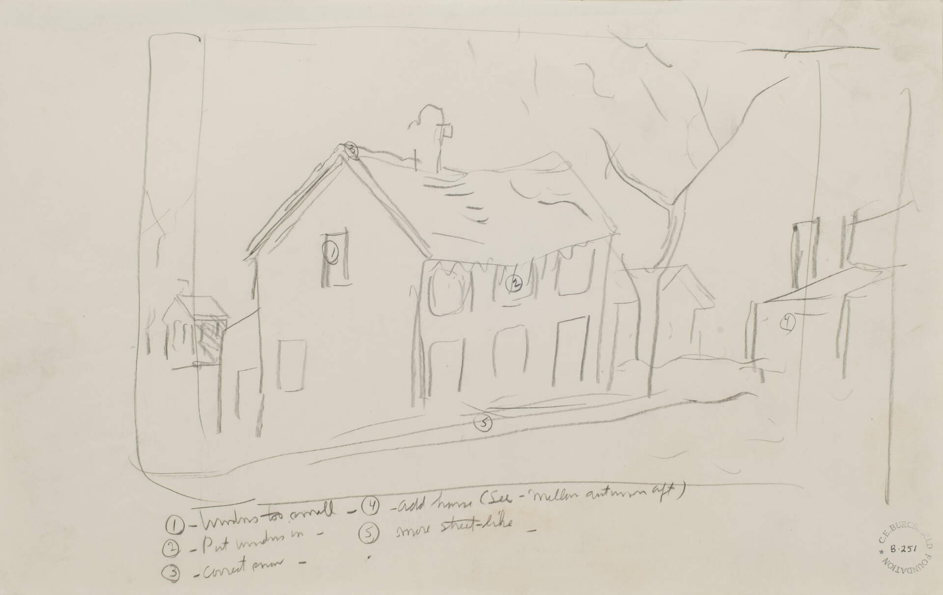 House with Sagging Roof Winter
